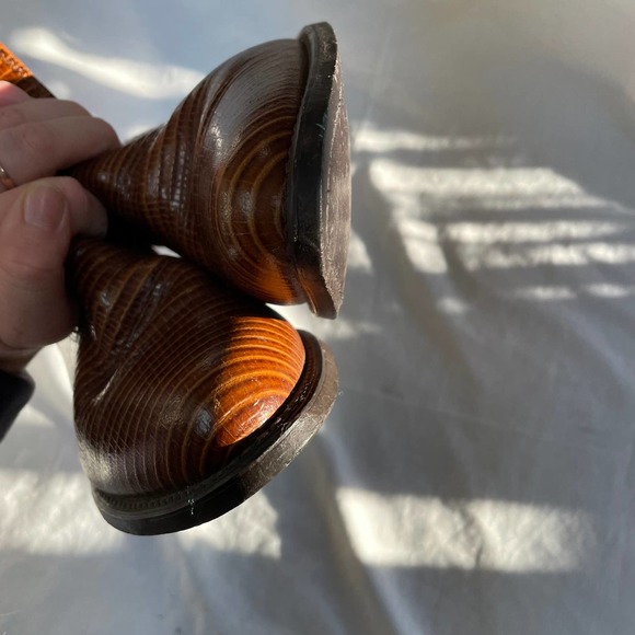 SOLD Vintage 1970s Men's Leather Cowboy Western Midi Boot Sz 9.5 - Picture 4 of 14